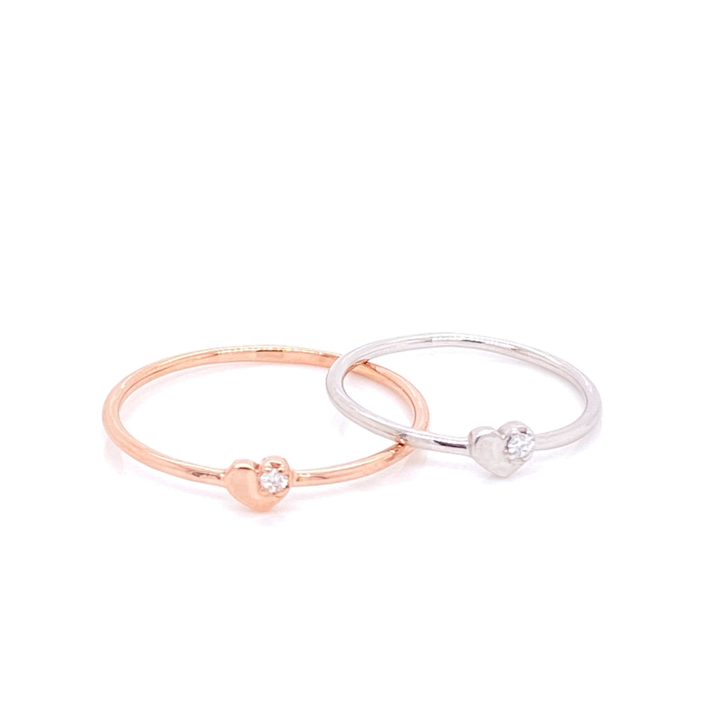 
                      
                        Mini Heart Ring with Diamond
                      
                    