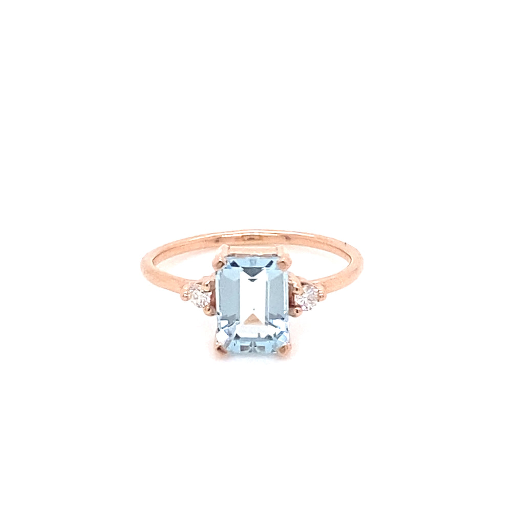 Ximena Aquamarine Ring with Diamonds Special Edition