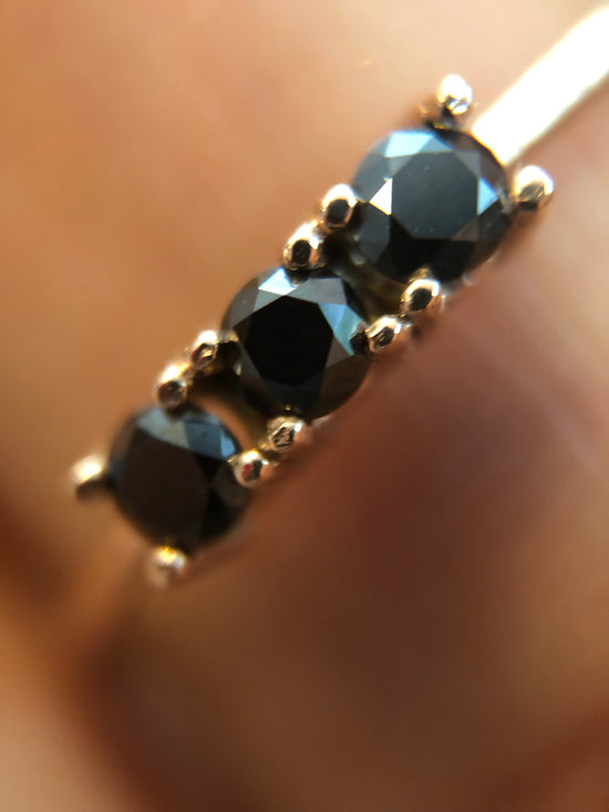 Isabella Black Diamond Ring