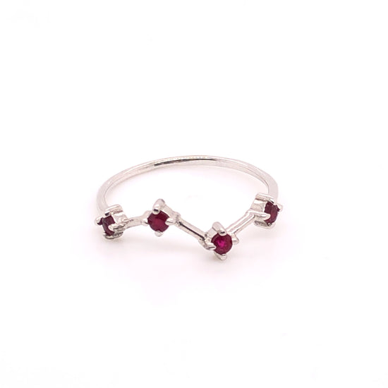 Magdalena Ring with Ruby or Sapphire