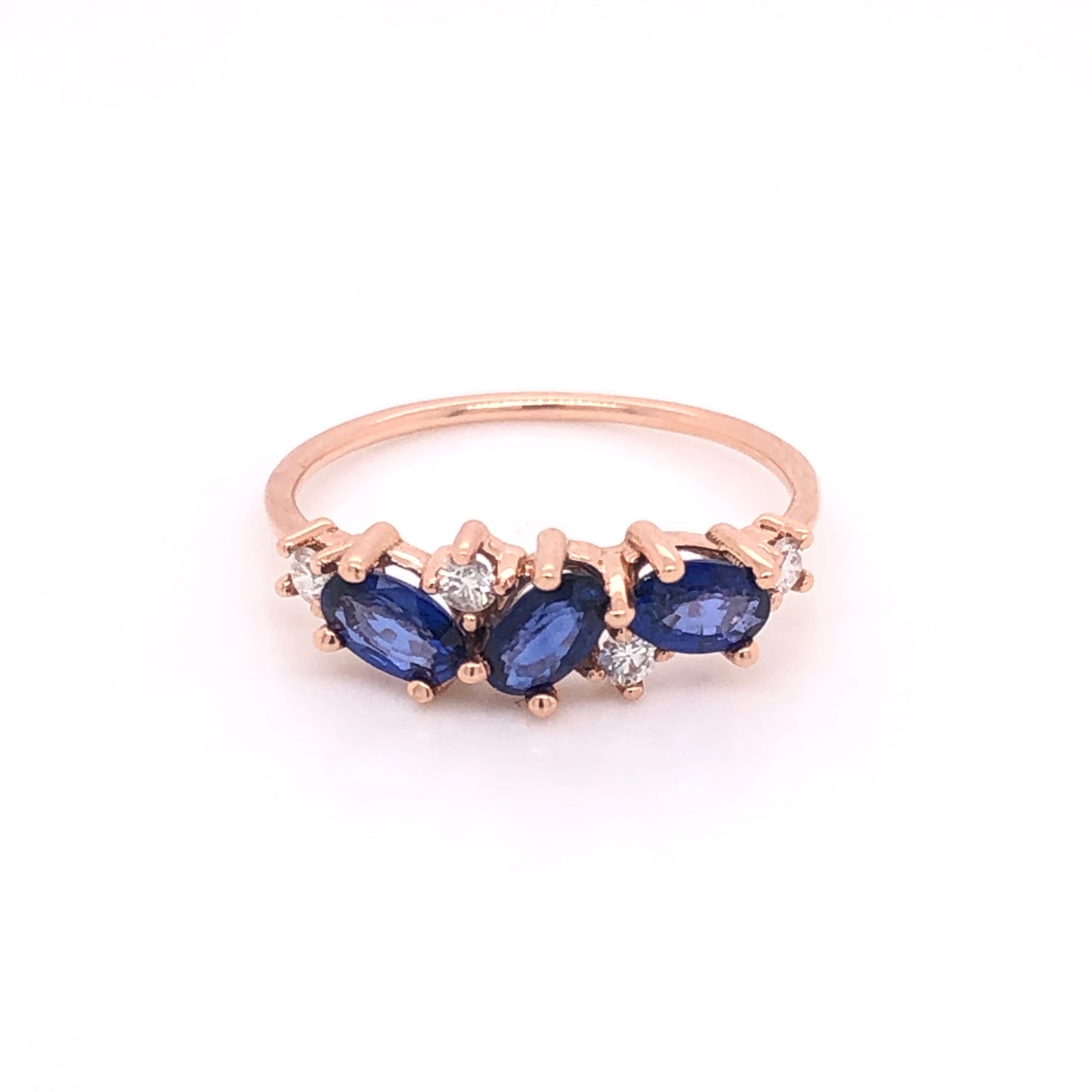 Laura ring (sapphire, moonstone, tanzanite)