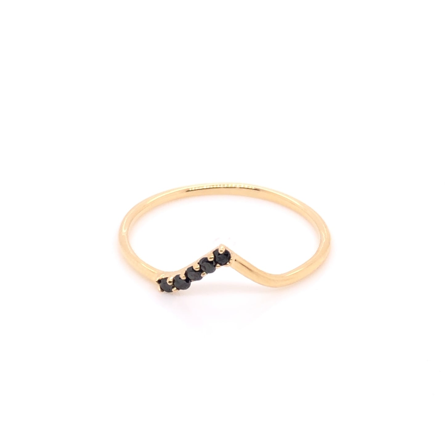 Anillo Tamara con Diamantes Negros