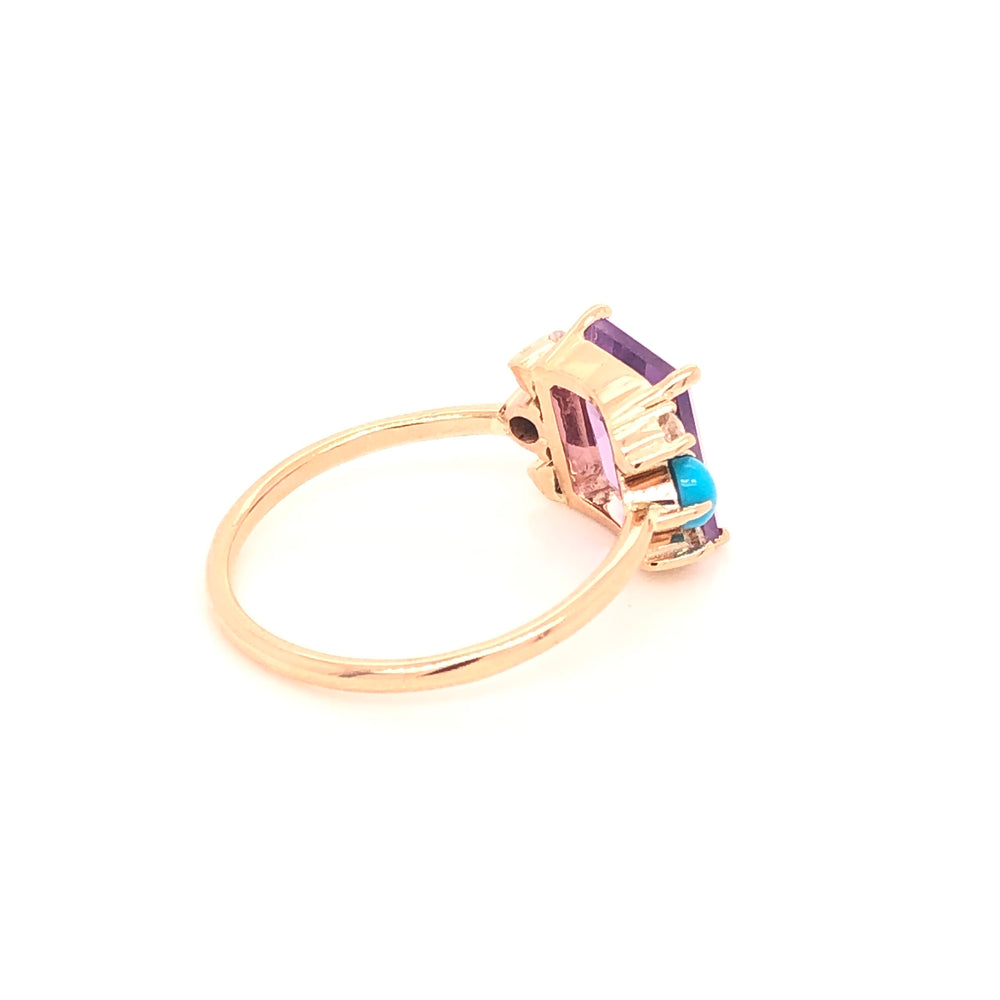 
                      
                        Anillo de Amatista con Turquesas y Diamantes
                      
                    