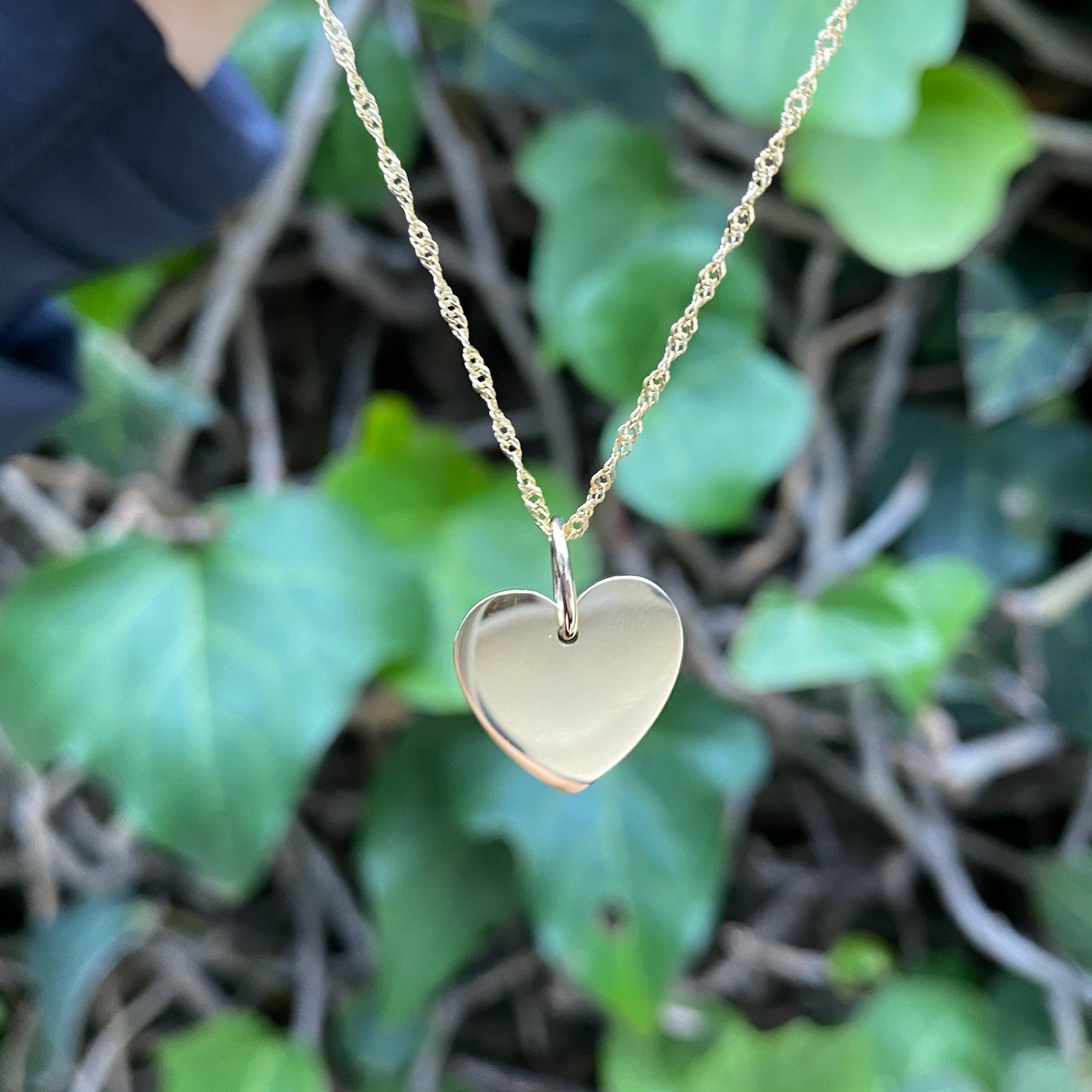 Heart necklace to engrave