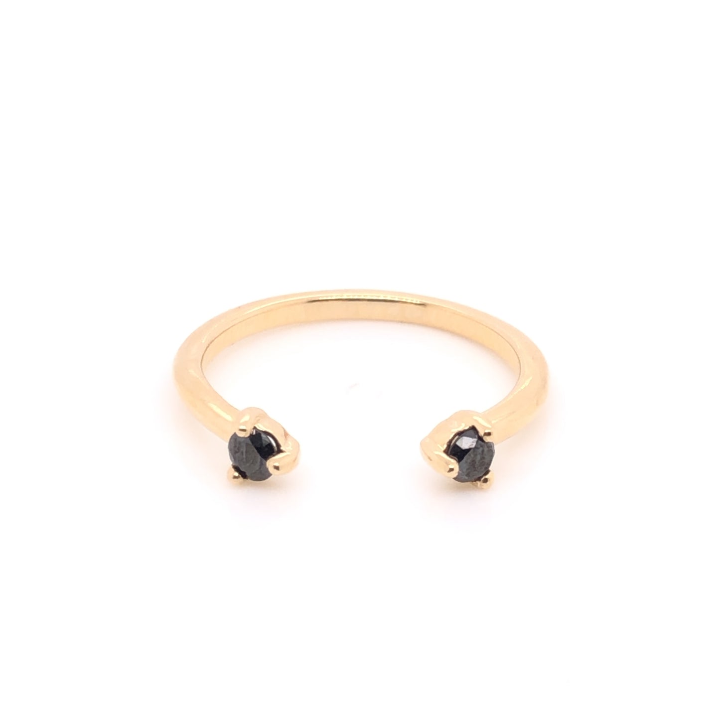 Anillo Eva Con Diamantes Negros