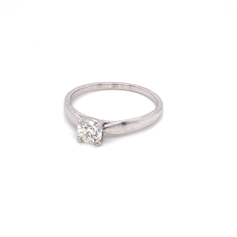 PIEZA ÚNICA / Anillo de compromiso con diamante 0.40ct con certificado GIA