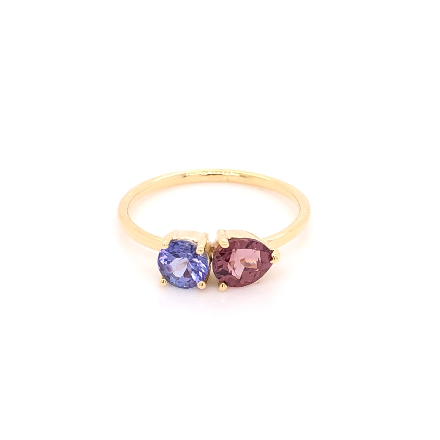 Garnet Ring with Tanzanite