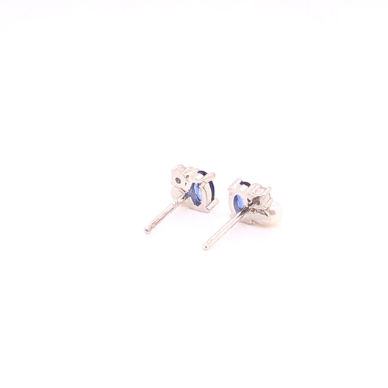 Erika Earrings with Sapphire or Ruby