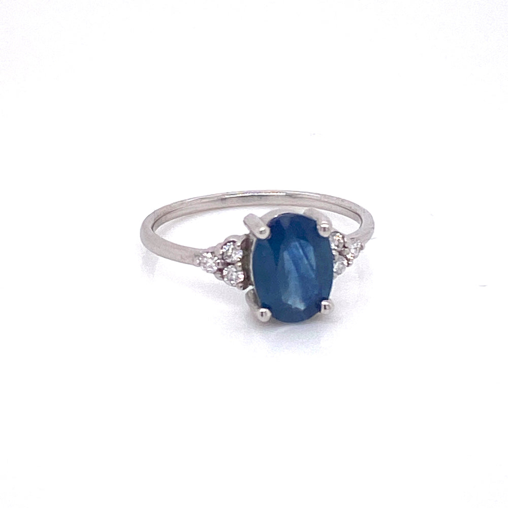 Sapphire and diamond ring