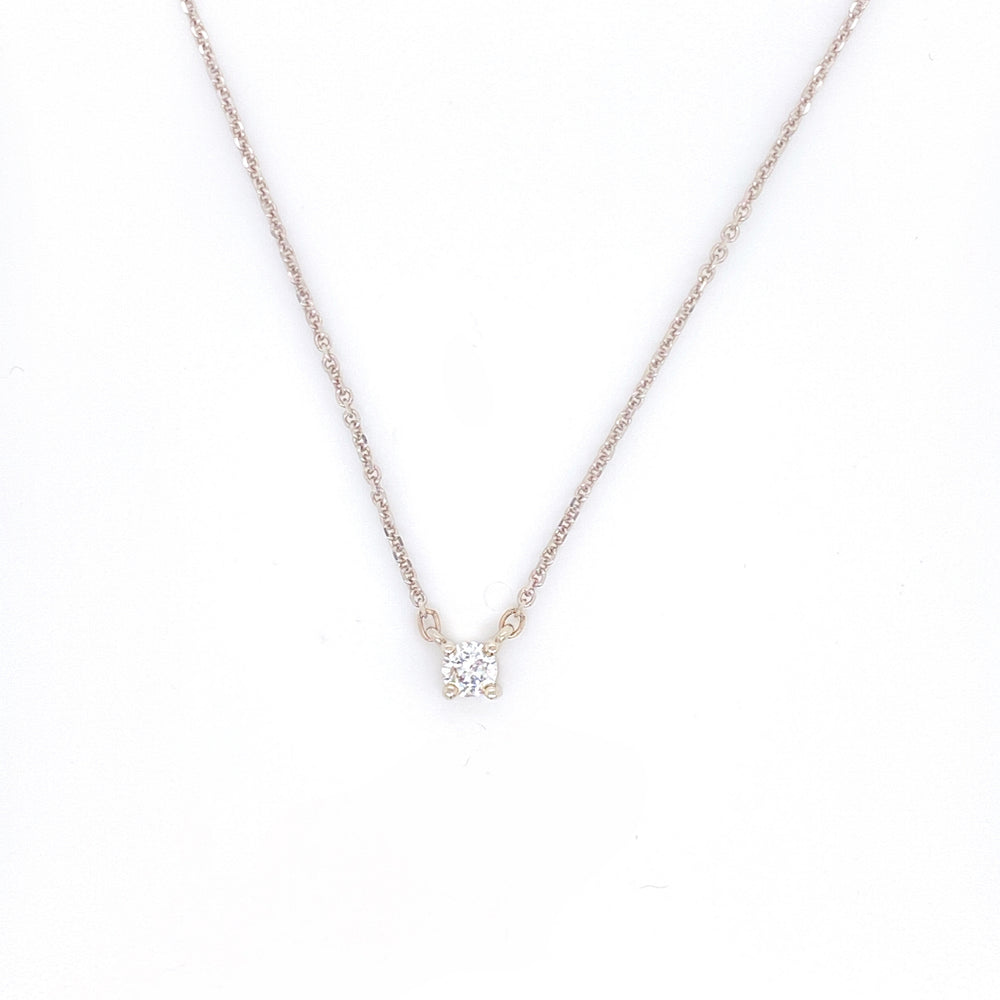 Diamond Solitaire Necklace