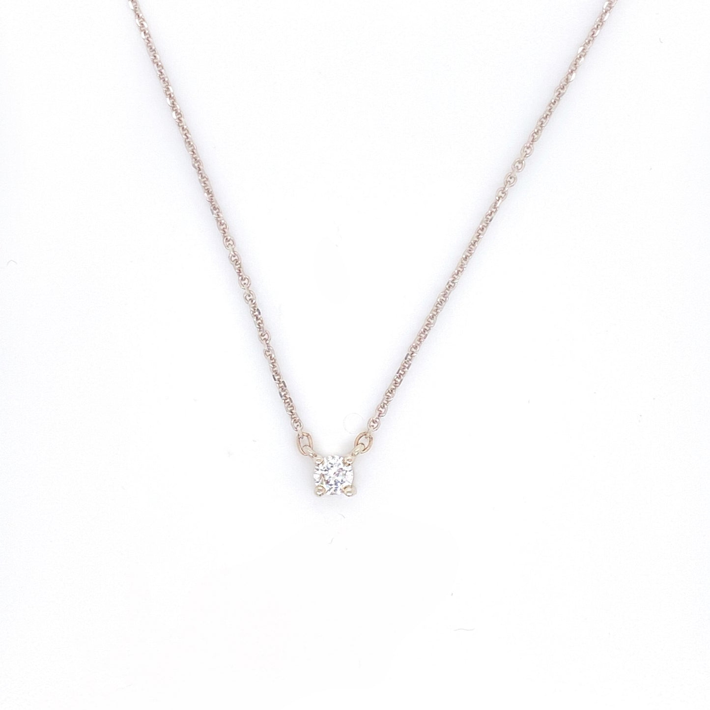 Diamond Solitaire Necklace