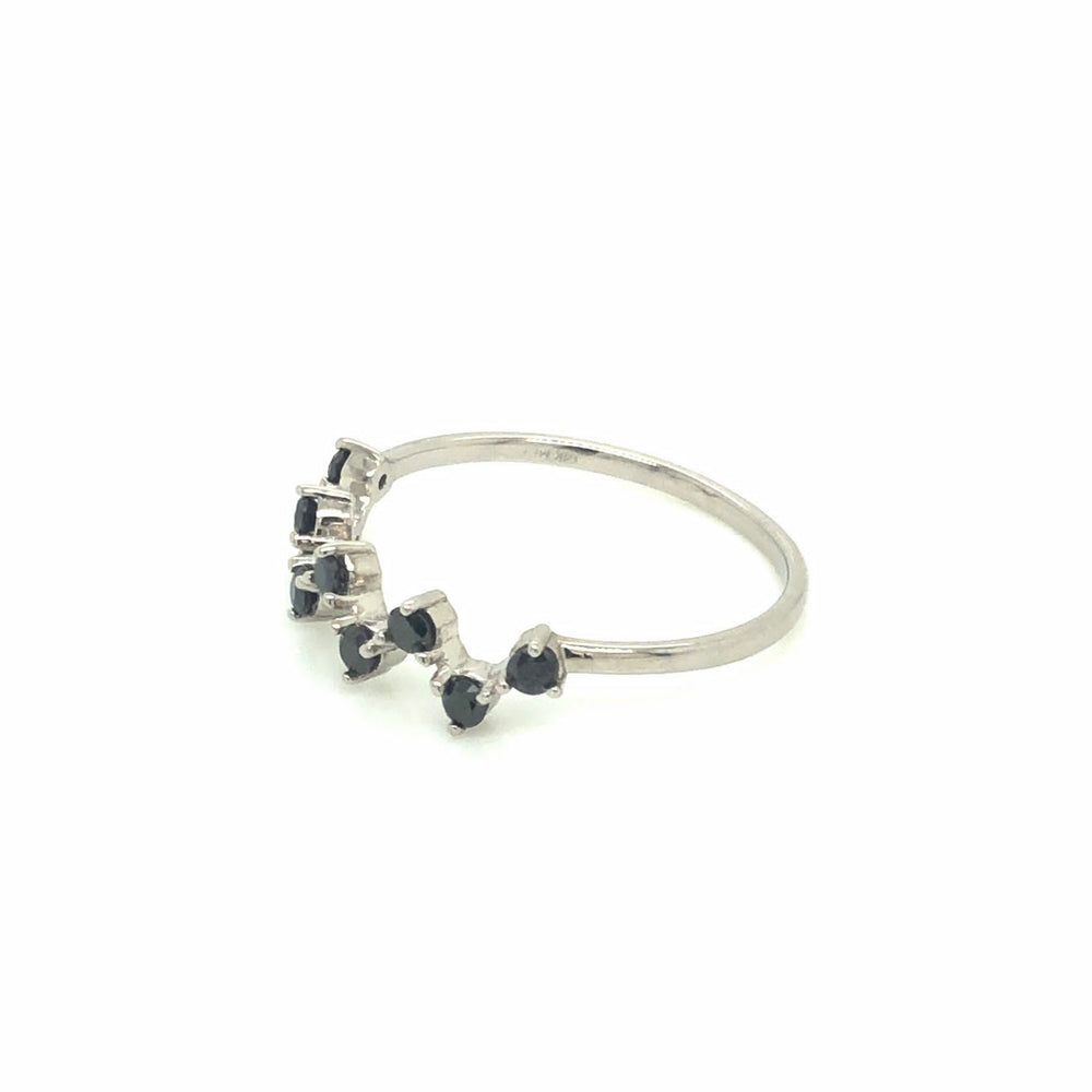 
                      
                        Krysel Ring with Black Diamonds
                      
                    