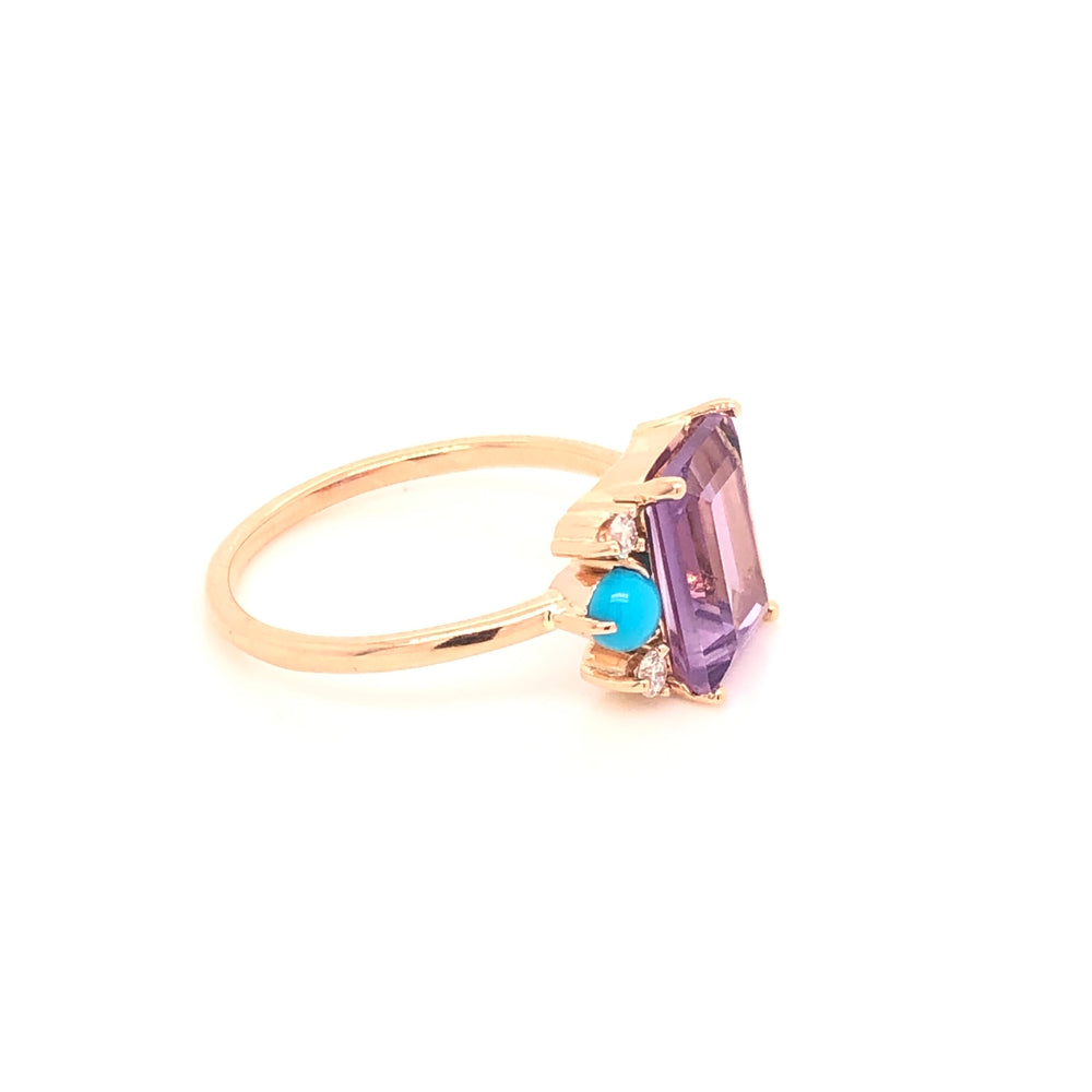 
                      
                        Anillo de Amatista con Turquesas y Diamantes
                      
                    