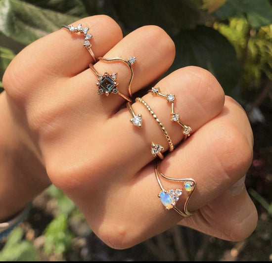 Eva Ring With Diamonds