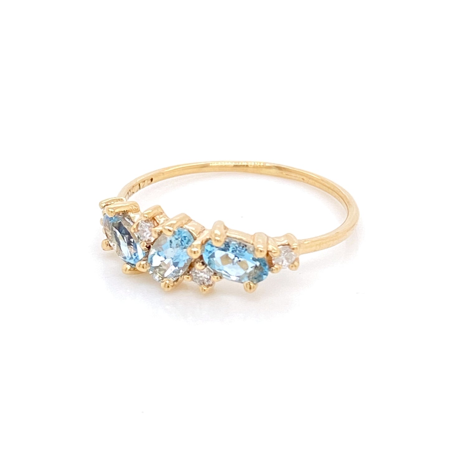 Laura Aquamarines Ring