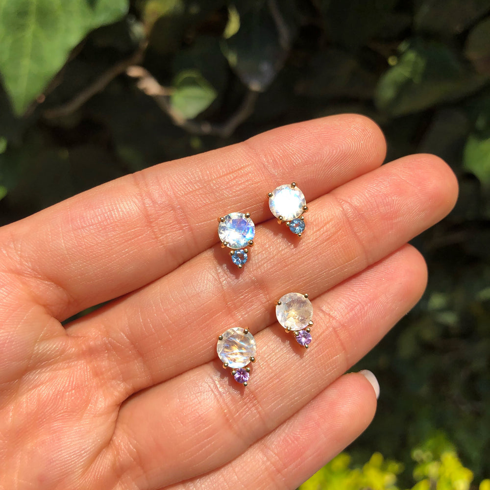 
                      
                        Moonstone Earrings with Aquamarine
                      
                    