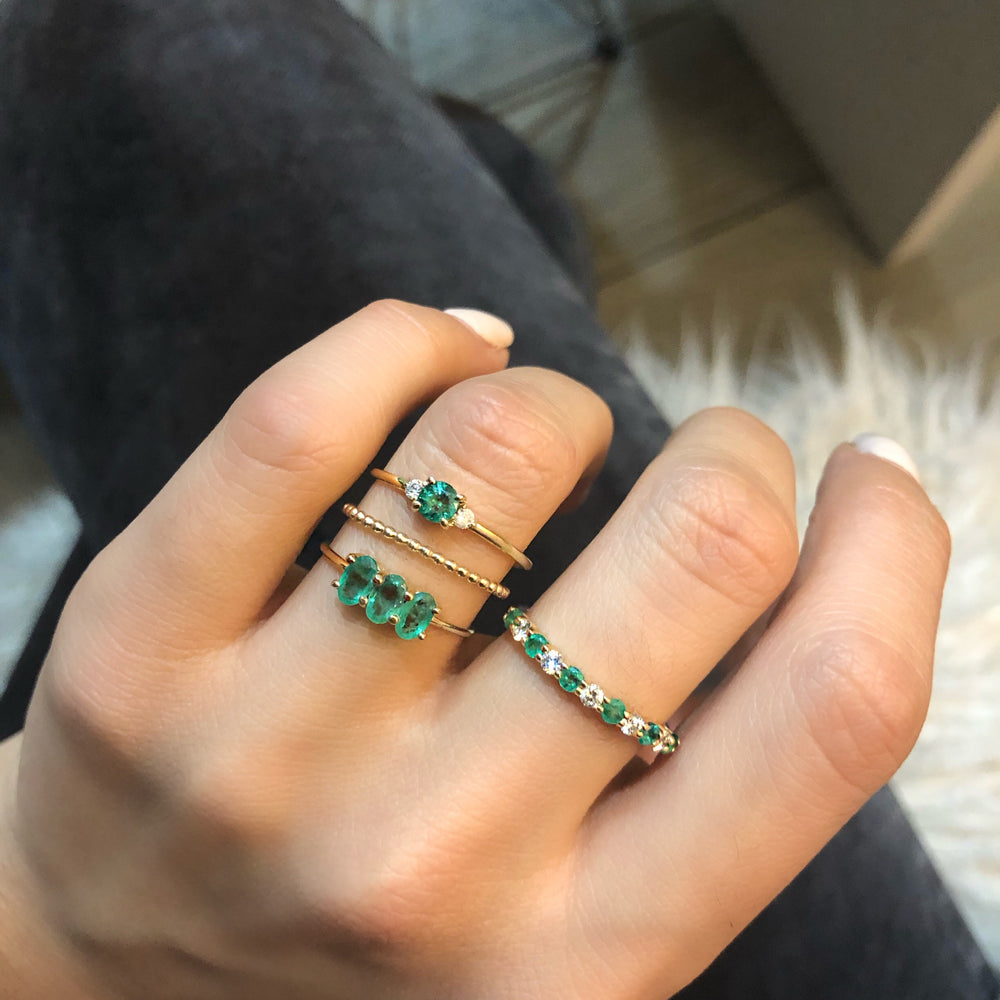 
                      
                        Soluna Ring with Emeralds
                      
                    
