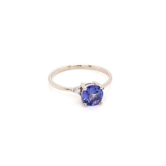 Load image into Gallery viewer, Tanzanite Ring with Diamonds
