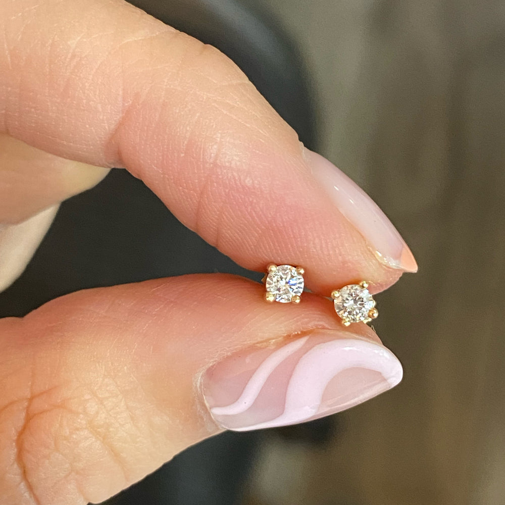 Aretes de Diamante para Bebé