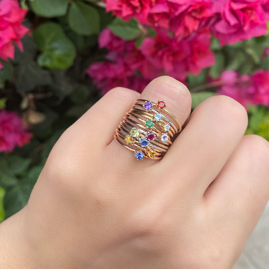 Ring with birthstone