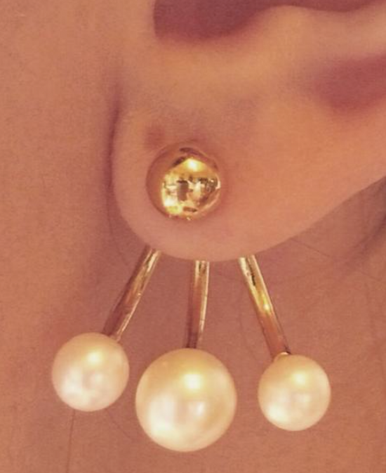 Earrings Earjackets Pearls