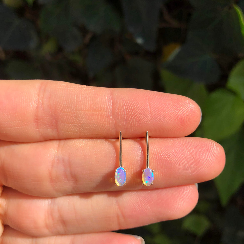 Aretes Alejandra Con Ópalo